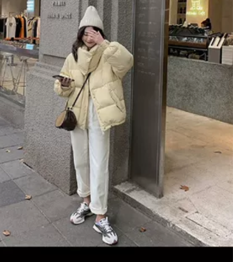 全新#牛仔裤子 胡楚靓秋装白色牛仔裤女百搭...