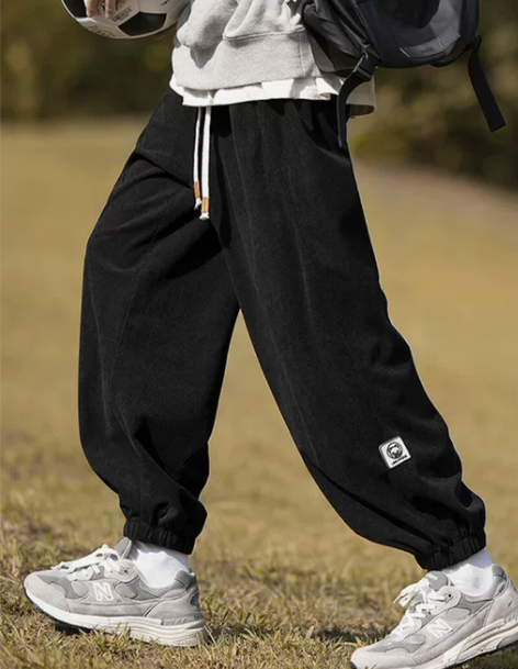 休闲裤 休闲裤卫裤灯芯绒裤子男士秋冬季宽松...