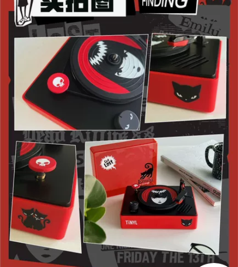 tinyl黑胶唱片机送两张唱片买来就用过一...
