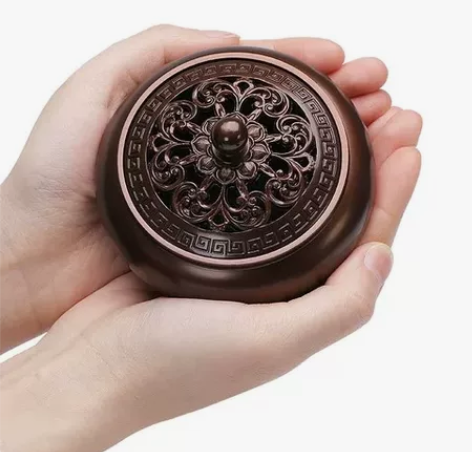 纯铜香炉盘香炉大号沉香熏香炉家用室内檀香炉...