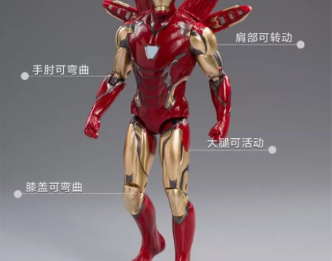 中动玩具漫威联盟手办灭霸美国队长钢铁侠MK...