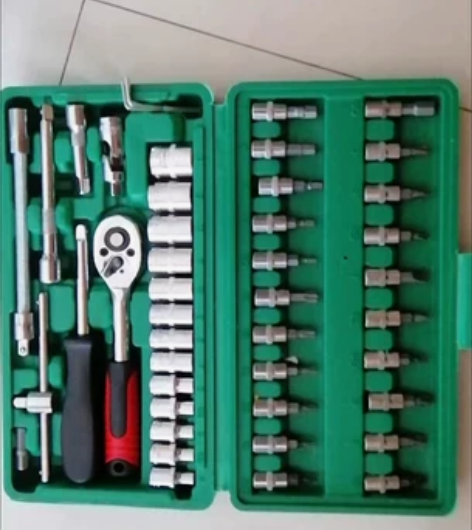 绿林汽修工具套装汽车维修组合棘轮套筒扳手修...