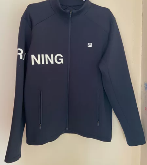 斐乐男士运动套装（上衣+裤子），太空棉，藏...