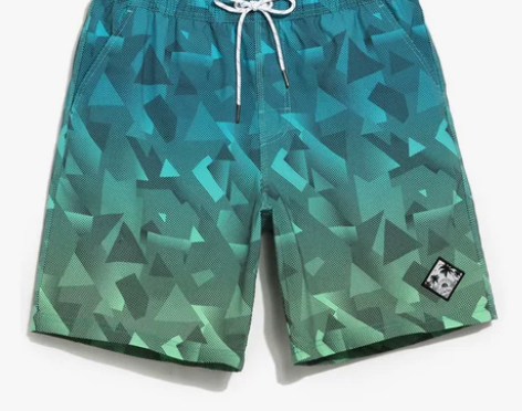 盖浪 情侣沙滩裤男速干宽松大码平角泳裤度假...