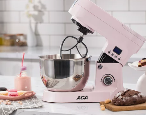 ACA和面机商用厨师机家用小型,送搅肉机和...