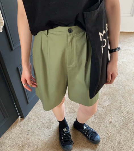 elielim 夏日随想 两色！纯棉短裤女...