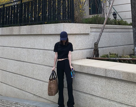 春夏新款黑色空调高腰显瘦阔腿裤女2020薄...