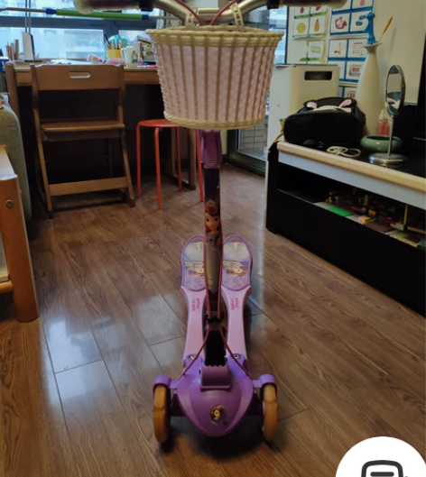 迪士尼蛙式车滑板车，儿童四轮剪刀车，3-1...