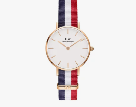 dw手表女 28mm女生织纹时尚休闲石英表...