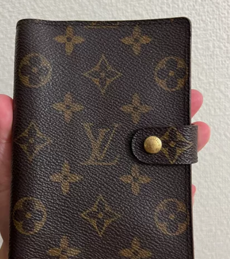 lv老花手帐本 a7 中古笔记本护照夹 国...