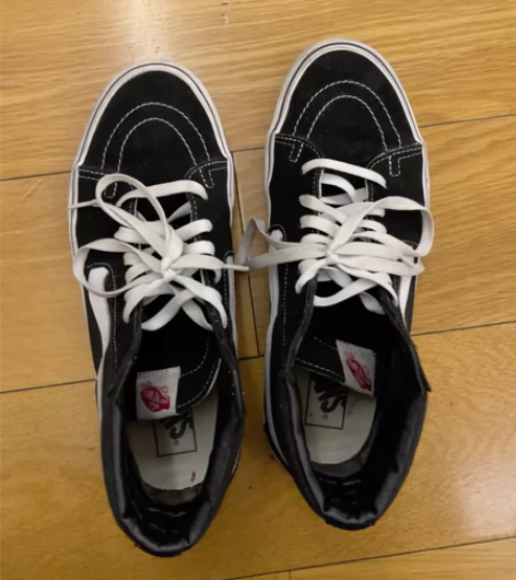 vans 经典黑色高帮板鞋  9.5码 内...