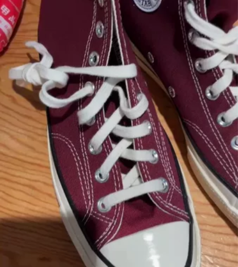 匡威帆布鞋 1970s酒红色，保证正品，在...