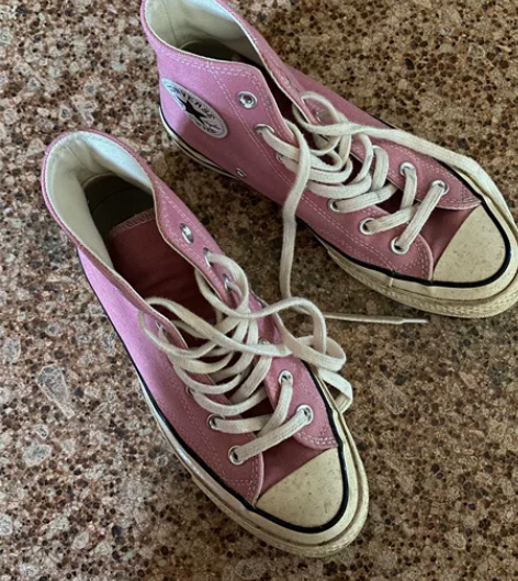 匡威粉色老版 37.5 已经闲置很久了 新...