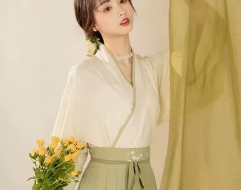 改良汉服日常女晋制交领上襦破裙交窬裙春秋冬...