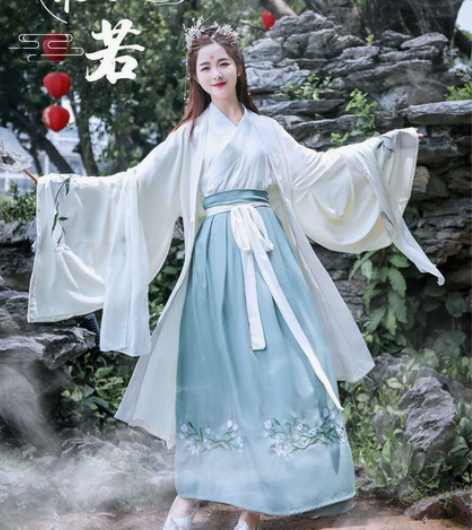 汉服，魏晋制，名杜若，M码 上衣+下裳+大...