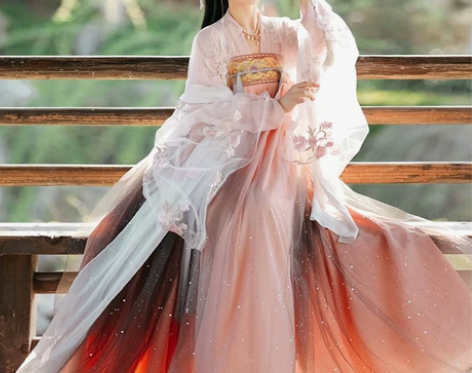 蝉佩初瑶汉服女中国风齐胸襦裙秋冬白菜款6米...