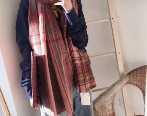 ACNE围巾披肩男女同款 秋冬保暖，更多颜...