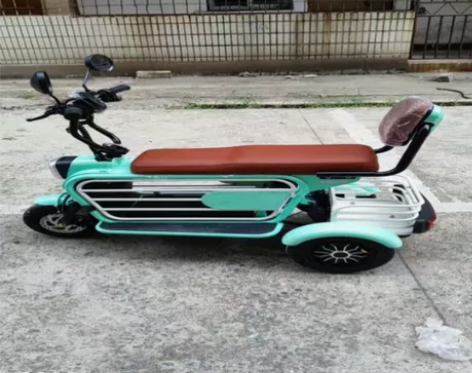 全新飞鸽电动三轮车家用小型接送孩子女士亲子...