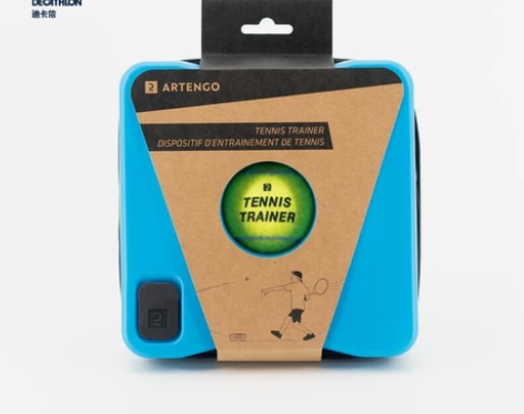 迪卡侬网球训练器带线初学者练习器带绳回弹单...