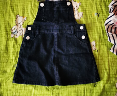 儿童软牛仔背带裙 品牌Mariarjue ...