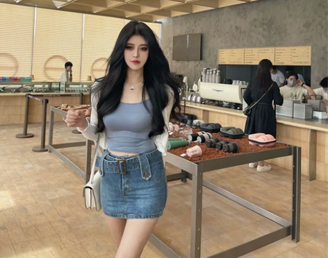 M900牛仔短裙女夏季半身裙短裤裙包臀裙2...