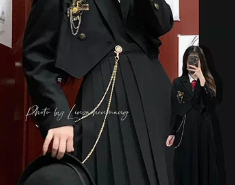 原创护奶裙jk制服正版大码日系学院风毕业班...