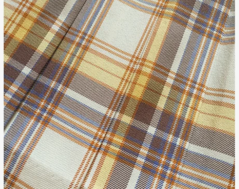 中牌制服馆 山吹L码中裙 黄格半身裙 穿了...