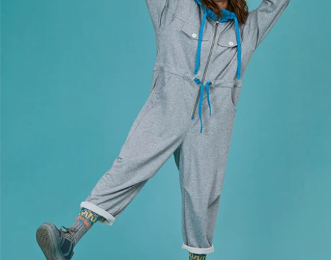 白目自2021秋新款原创工装连体裤直筒宽松...