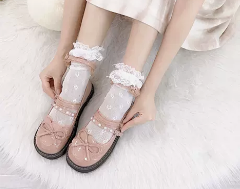 白昼梦屿熊熊日报社甜心结原创lolita鞋...