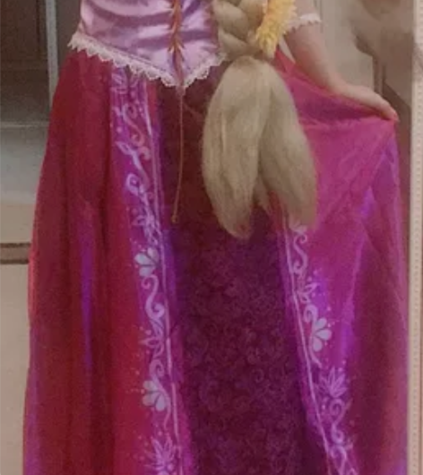 【出】魔发奇缘 长发公主乐佩 cos服连衣...