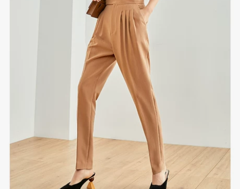 西嘉 Bbr收官之作！ 直筒西装裤女高腰显...
