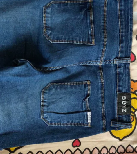 【闲置包邮】韩版中腰女士牛仔裤修身显瘦小脚...