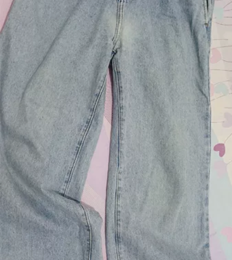 三福阔腿牛仔裤 对我太大了 适合160以上