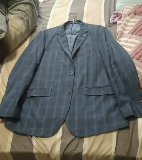男士双层西装3XL码，肥胖男士可穿。只穿一...