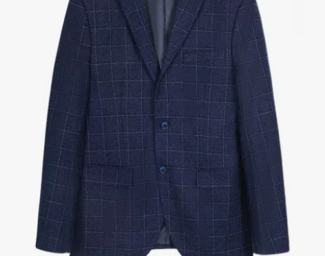 撤柜处理全新春秋款男士休闲西服青年男士蓝色...