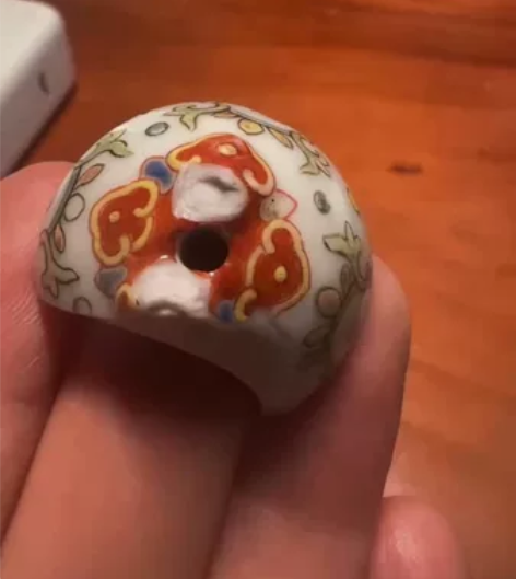 清乾隆 洋彩缠枝莲纹铃铛 “此器或为实用装...