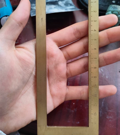 书法刻度铜尺，特别适合写小楷 感兴趣的话点...