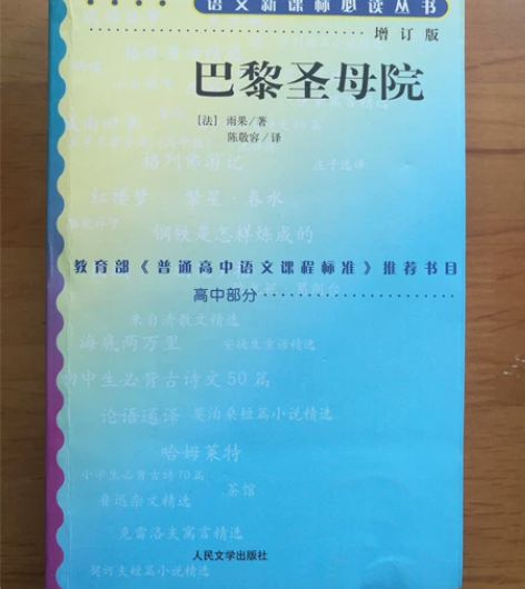 巴黎圣母院，红岩， 语文新课标必读丛书，9...