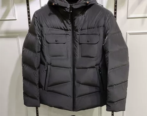 内销新品尾单!冬季男士纯色羽绒服外套中青年...
