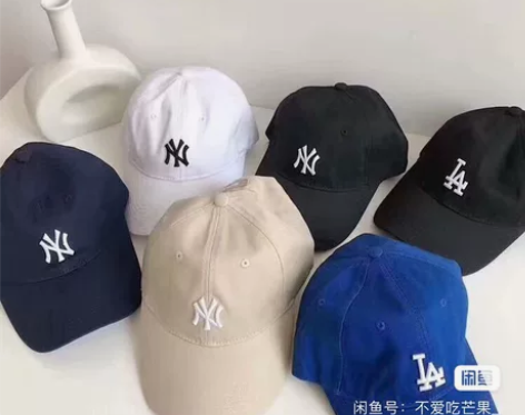 新款棒球帽软顶小标ny鸭舌帽男女款la时尚...