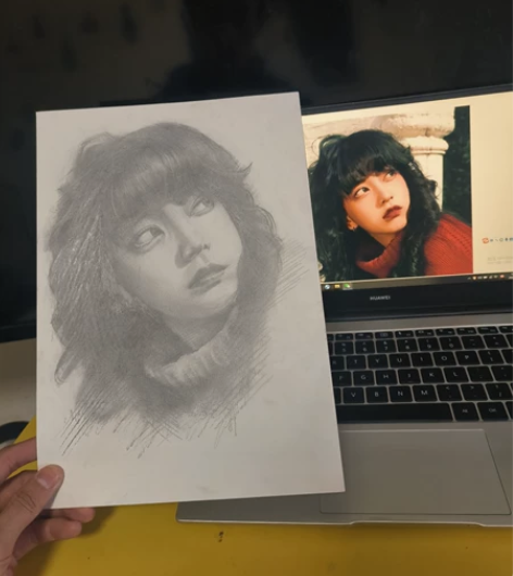 自己画的素描作品 感兴趣的话点“我想要”和...