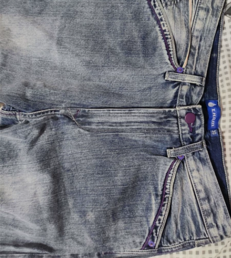 蓝布屋11.6oz秋季洗水丹宁小脚九分裤修...