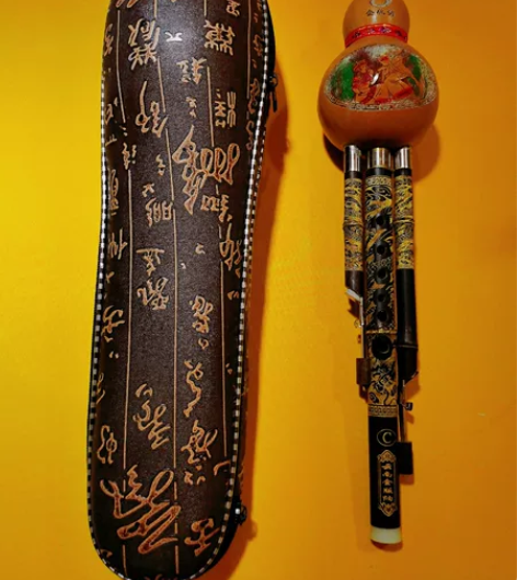 葫芦丝乐器 专业演奏型三音胡芦丝 C调降B...