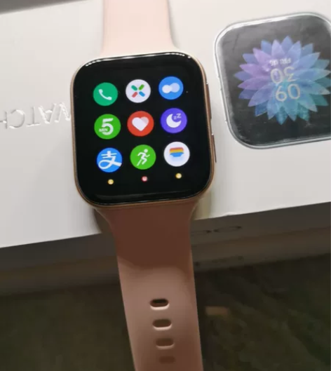 oppo watch一代41mm粉金色es...