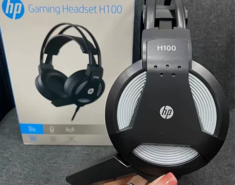 全新原装惠普H100有线头戴式耳机耳麦,大...