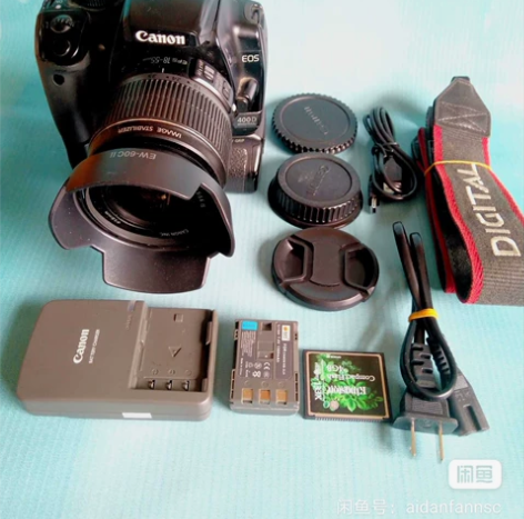 佳能400d单反带镜头套机实价 成色如图，...