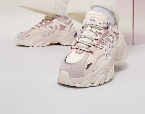 FILA 斐乐老爹鞋女鞋网面透气休闲鞋时尚...