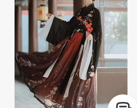 【狂欢价】桔屿梧桐落汉服女中国风交领大袖齐...