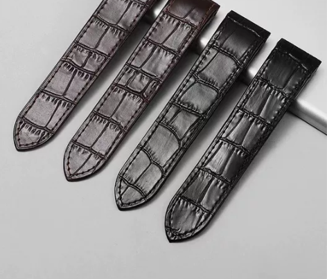 鳄鱼纹真皮表带手表带真皮手表带男女士配件代...