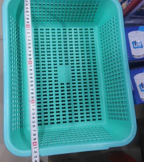 购物篮子，塑料置物筛菜筛沥水筛创意居家水果...